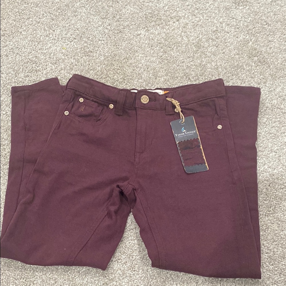 Burgundy Pants with Tag